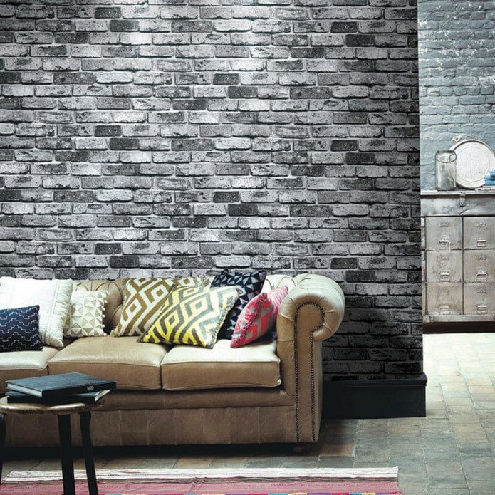 wallpaper under gray stone