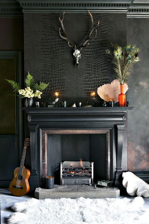 black leatherette wallpaper