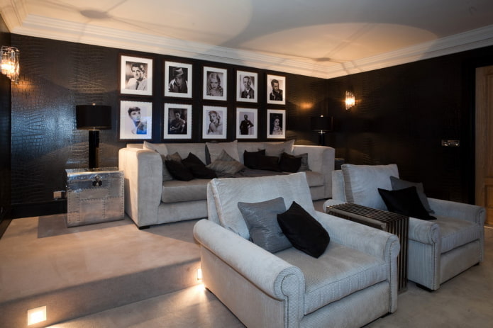 non-woven leather wallpaper