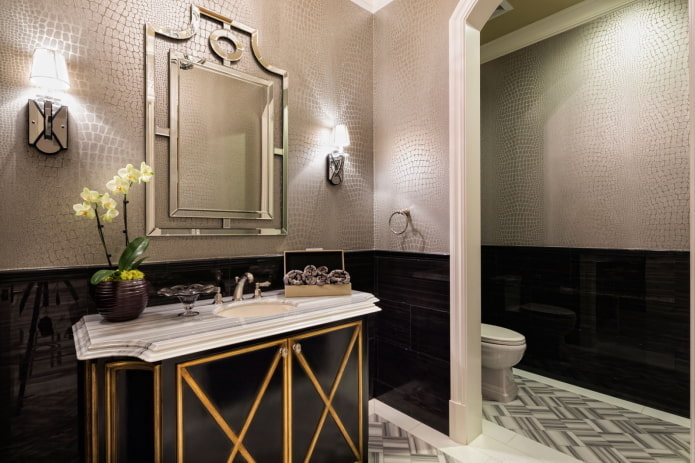 white leatherette wallpaper