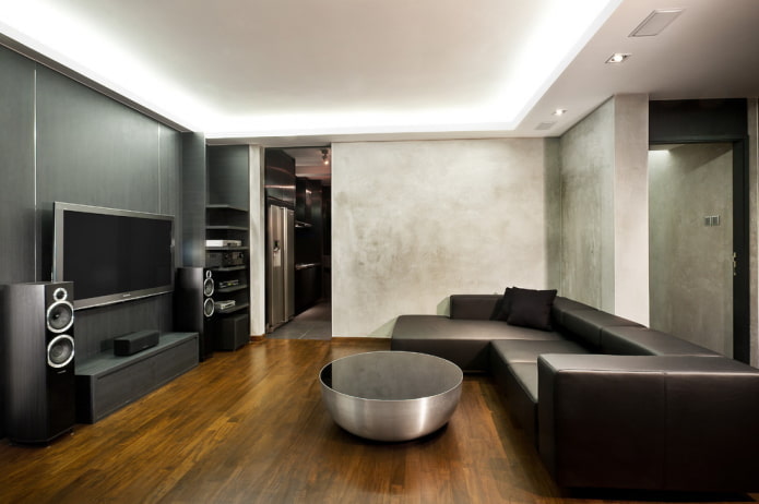 gray plaster wallpaper