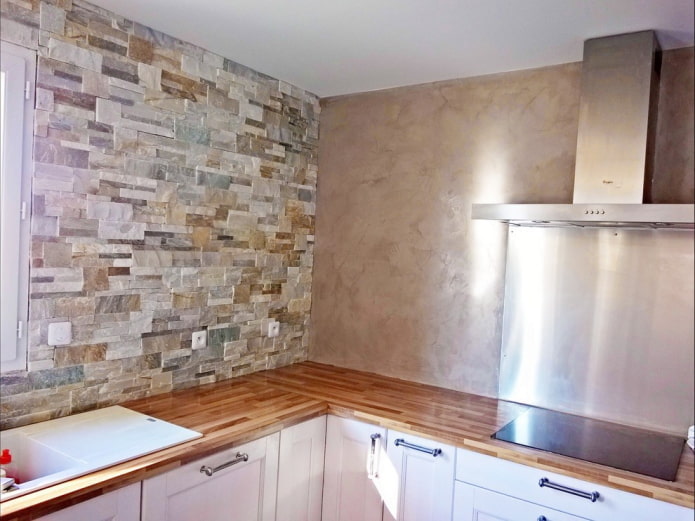 walls under beige plaster
