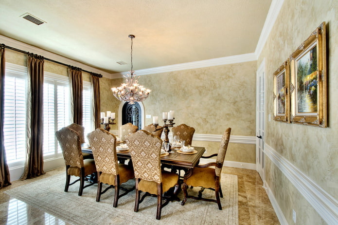 wallpaper imitating Venetian plaster