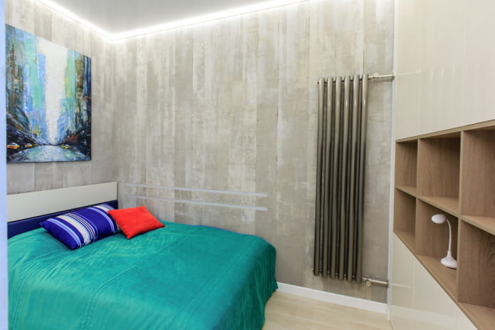 loft-style bedroom