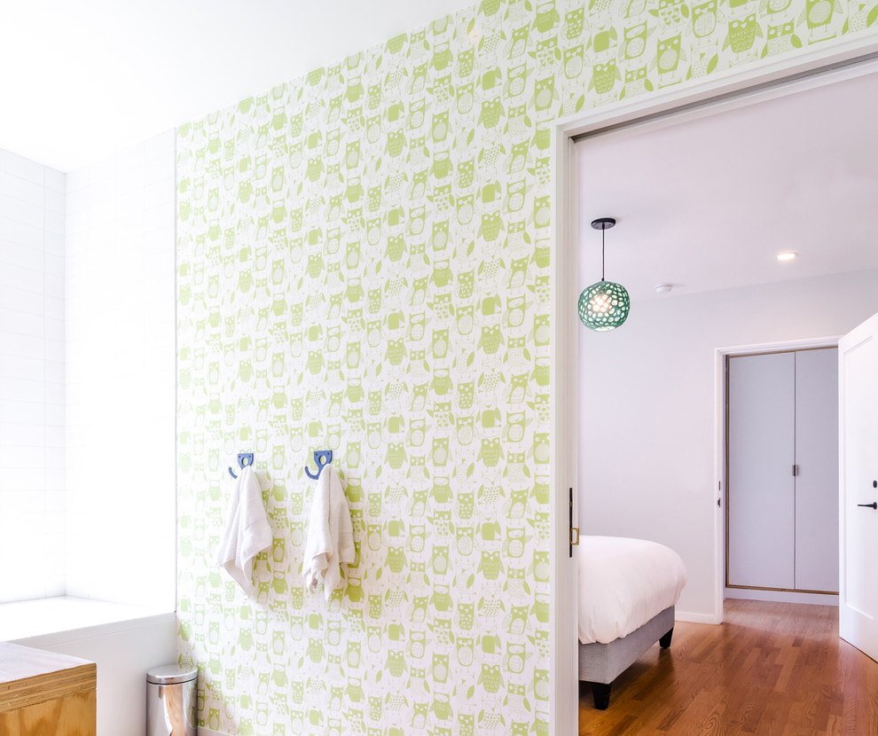 wallpaper with green owls