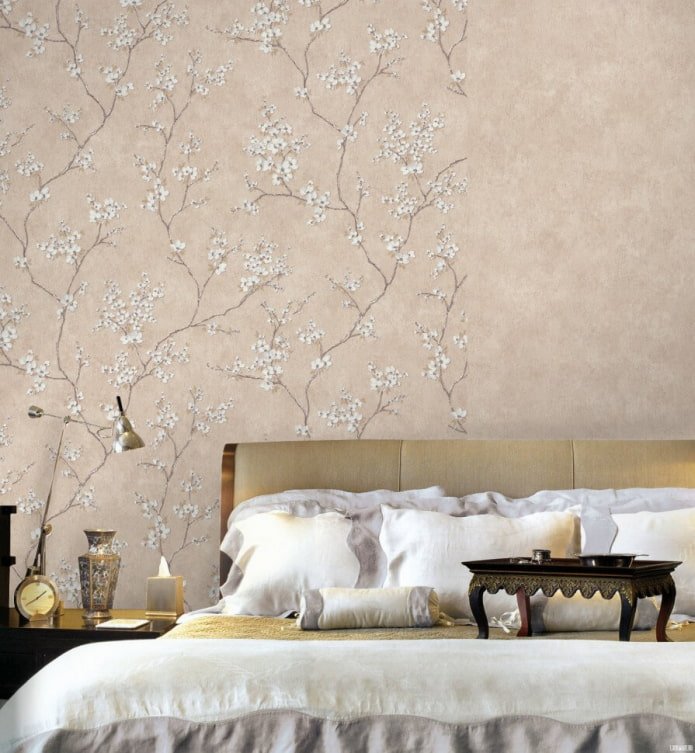 wallpaper with the image of cherry blossoms