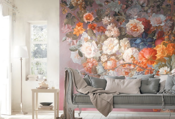option of combination of different flowers