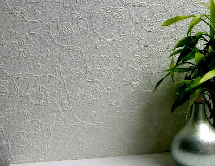 paintable glass wallpaper with flowers
