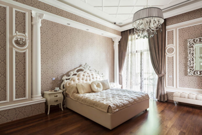 monogram in the bedroom interior