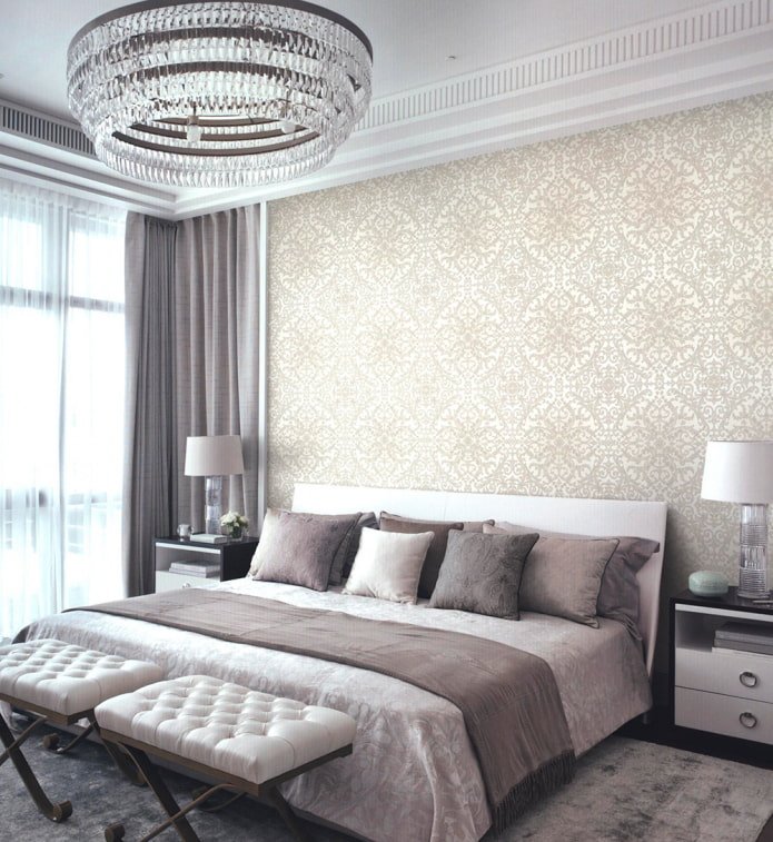 monogram in the bedroom interior
