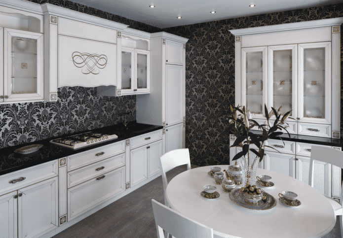 monogram in the kitchen interior