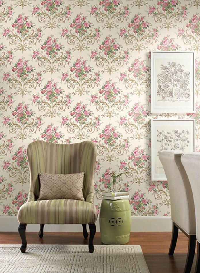 combination of monogram with flowers