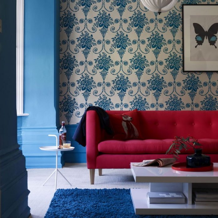 monogram in the living room interior