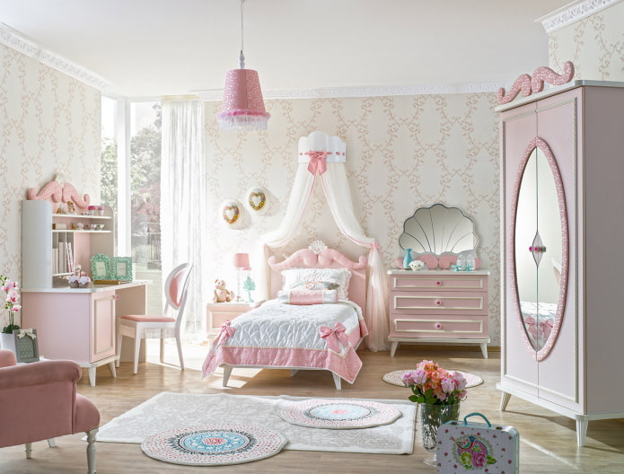 monogram in the interior of a children's room