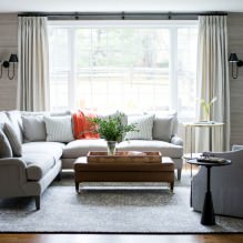 Gray wallpaper: combinations, design, choice of furniture and curtains, 101 photos in the interior-6