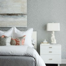 Gray wallpaper: combinations, design, choice of furniture and curtains, 101 photos in the interior-19
