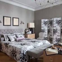 Gray wallpaper: combinations, design, choice of furniture and curtains, 101 photos in the interior-32