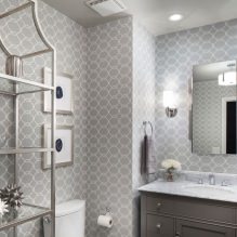 Gray wallpaper: combinations, design, choice of furniture and curtains, 101 photos in the interior-16