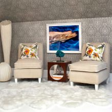 Gray wallpaper: combinations, design, choice of furniture and curtains, 101 photos in the interior-18