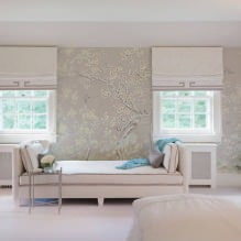 Gray wallpaper: combinations, design, choice of furniture and curtains, 101 photos in the interior-29
