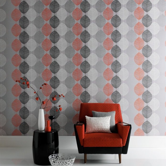 red and gray wallpaper