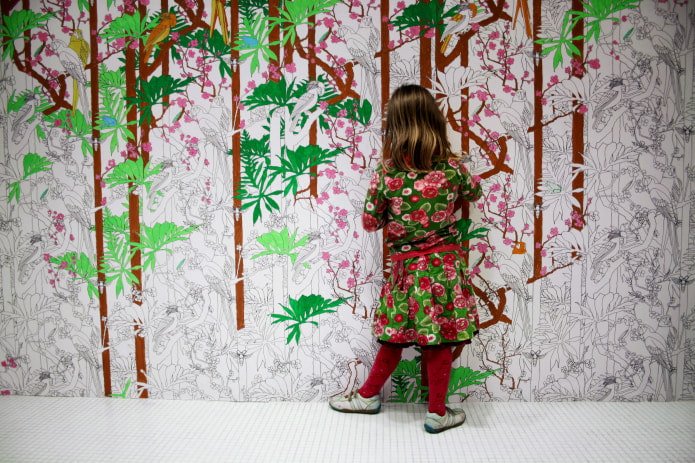 Wallpaper coloring