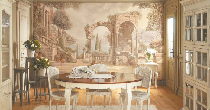 dining room in Provence style