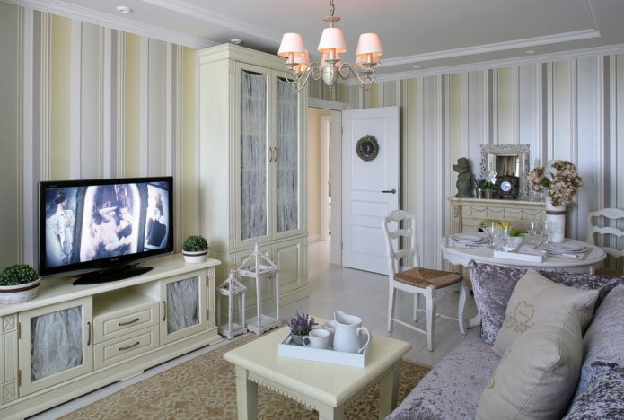 living room in the Provence style