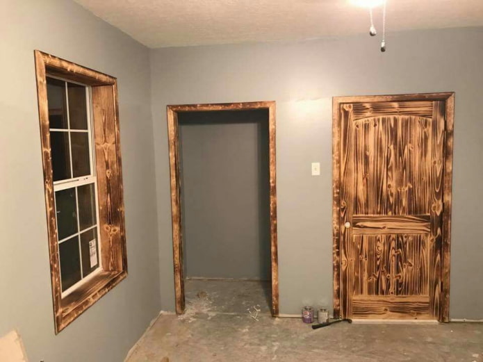wooden frame