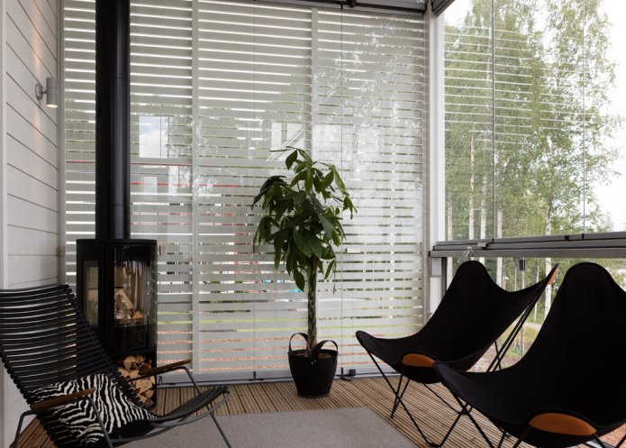 Modern style veranda