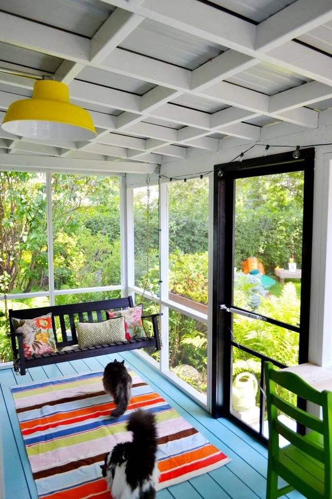Swing on the veranda