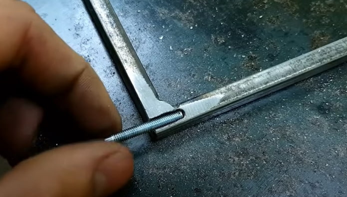 recess on the frame