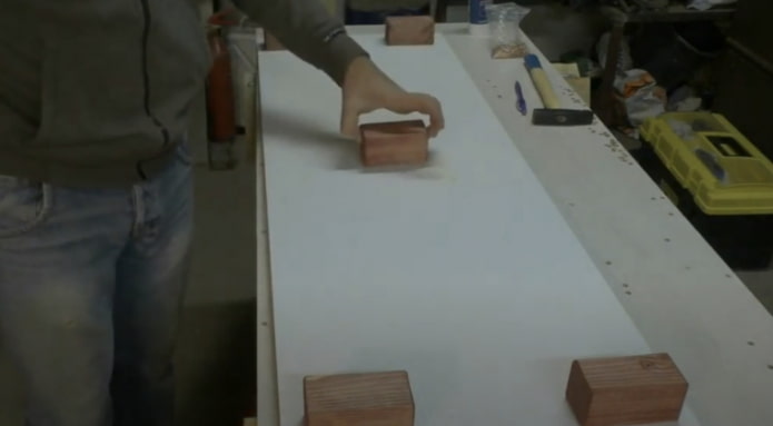 assembling the legs