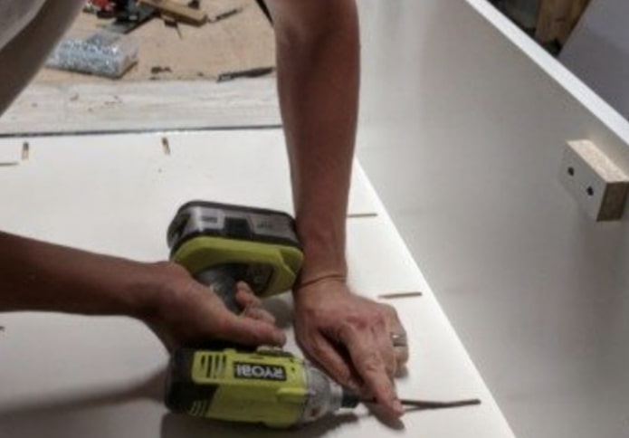 fastening the walls