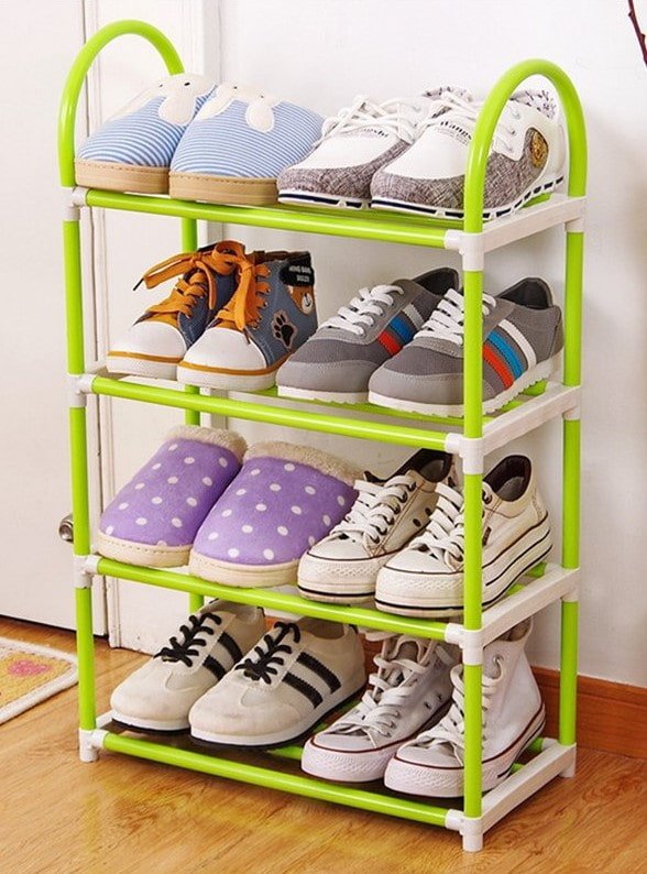 children's shoe rack in the interior