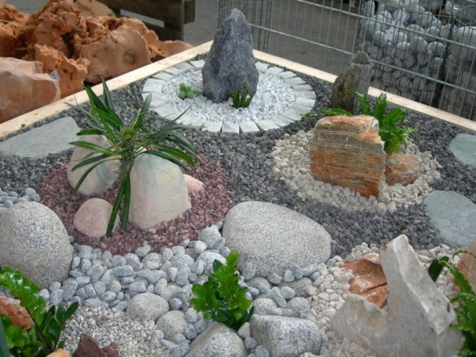 camouflaging a septic tank with a rockery