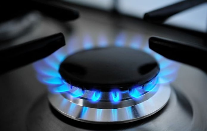 the burner is burning