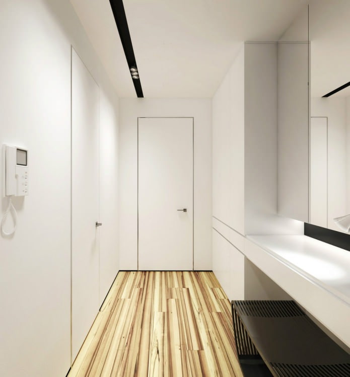 minimalist hallway