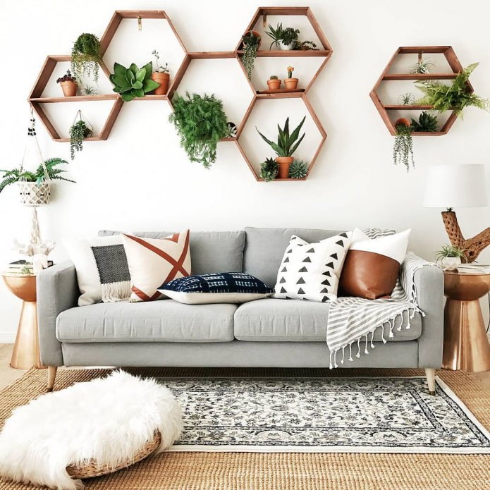 wall flower shelves