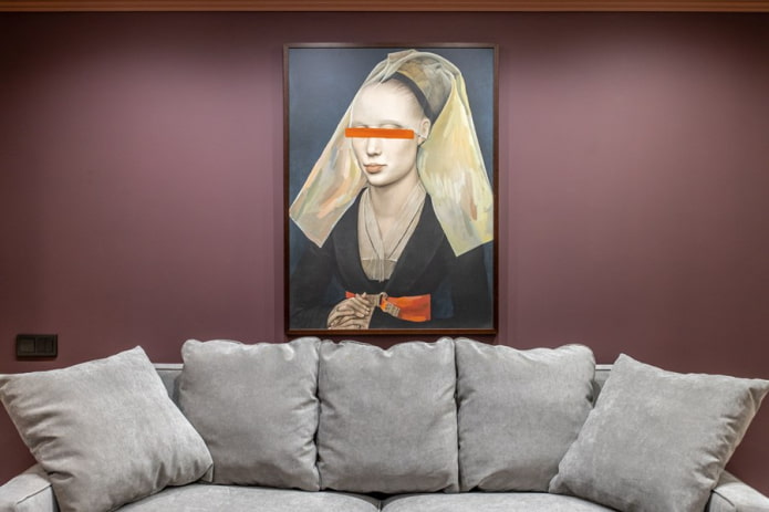 15 best ideas for decorating a wall in the living room above the sofa