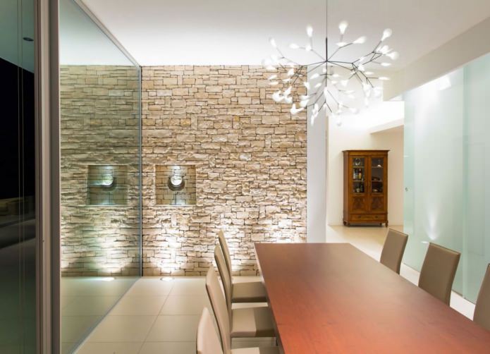 beige decorative stone finish
