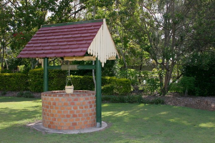 brick well