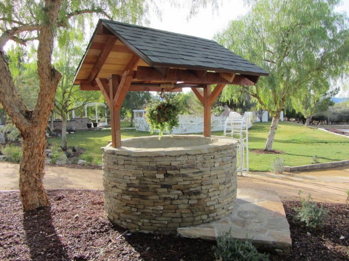 large stone well