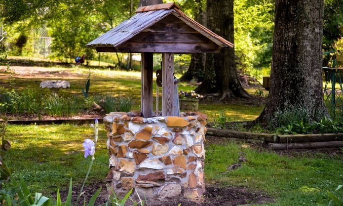 DIY stone well