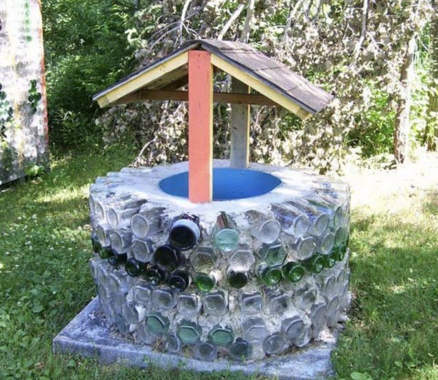well made of bottles