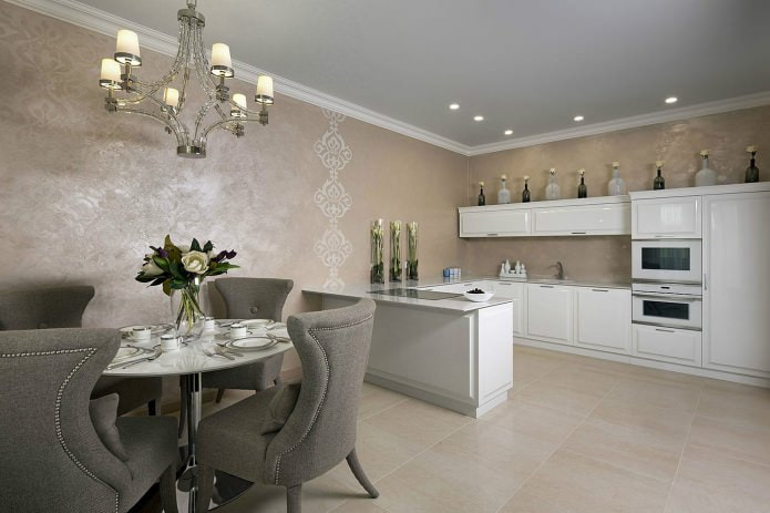 Beige wallpaper