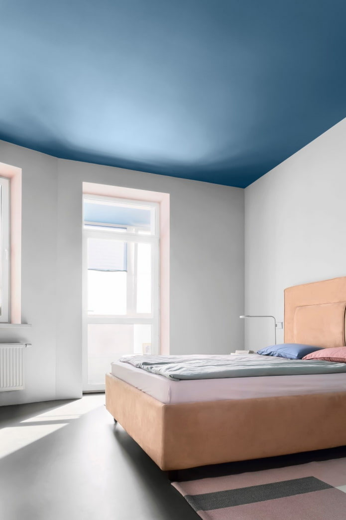 pink slopes in a white bedroom