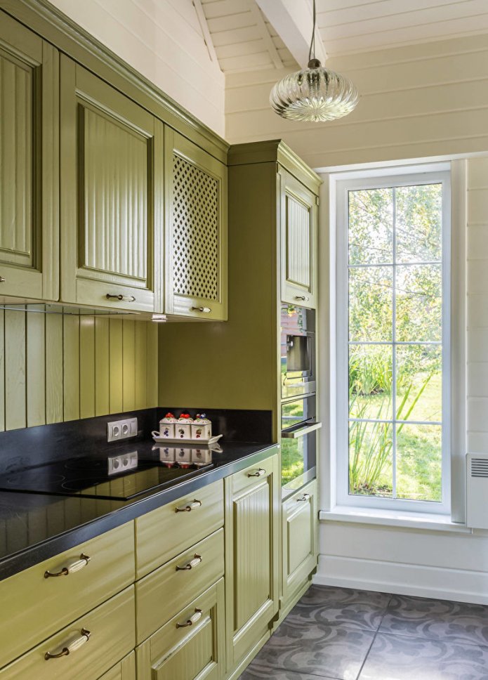 rich olive kitchen