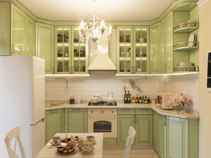 olive kitchen in Provence style