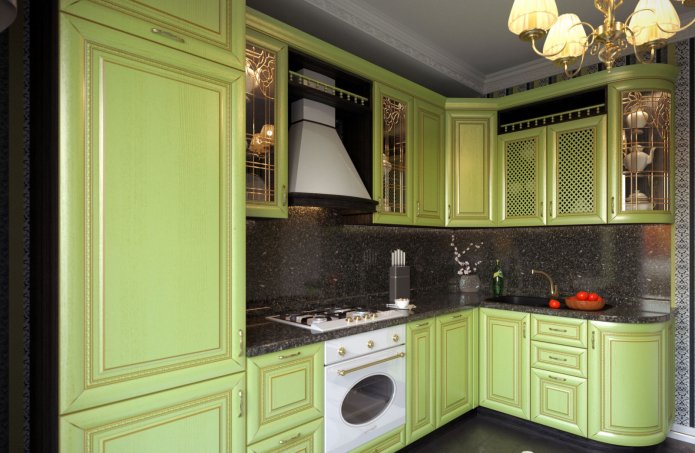 black kitchen apron